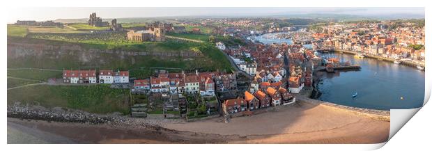 Majestic Whitby Coastline Print by Tim Hill