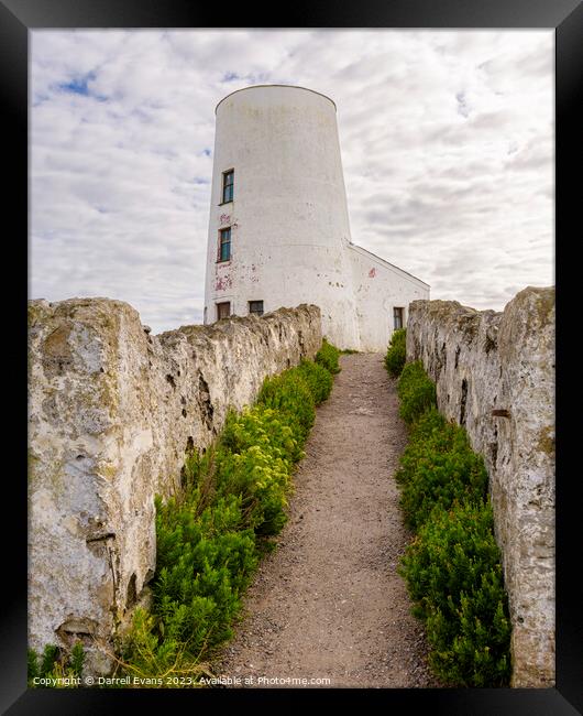 Path to Tŵr Mawr lighthouse Framed Print by Darrell Evans