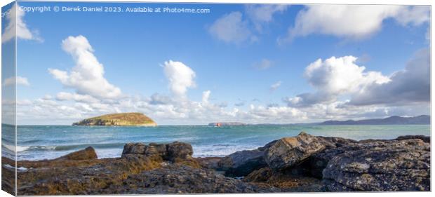 Majestic views of Anglesey coast Canvas Print by Derek Daniel