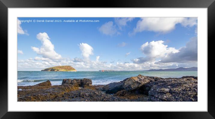 Majestic views of Anglesey coast Framed Mounted Print by Derek Daniel