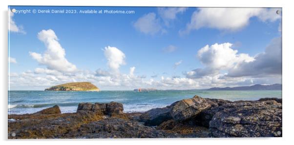 Majestic views of Anglesey coast Acrylic by Derek Daniel