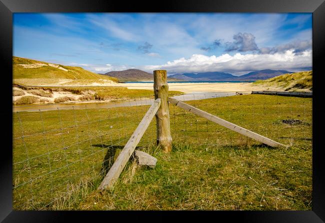 Horgabost Beach Isle Of Harris Framed Print by Steve Smith