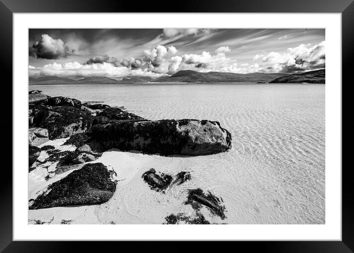 Horgabost Beach Isle Of Harris Framed Mounted Print by Steve Smith