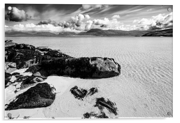 Horgabost Beach Isle Of Harris Acrylic by Steve Smith