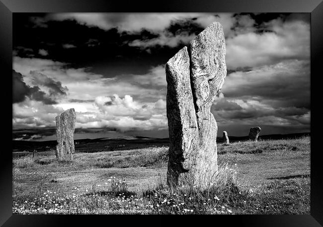 Callanish Standing Stones Framed Print by Peter Paterson