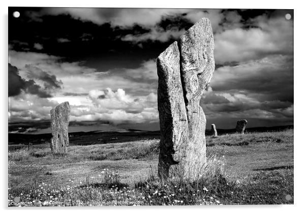 Callanish Standing Stones Acrylic by Peter Paterson