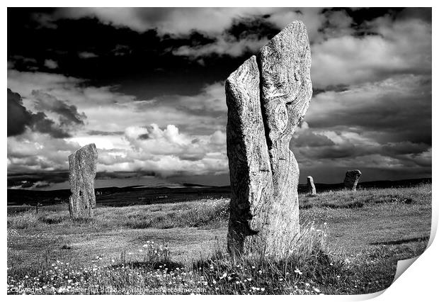Callanish Standing Stones Print by Peter Paterson