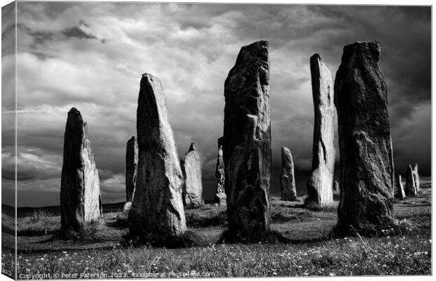 Callanish Standing Stones  Canvas Print by Peter Paterson