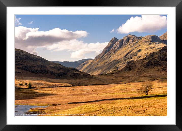 Side Pike from Blea Framed Mounted Print by Darrell Evans