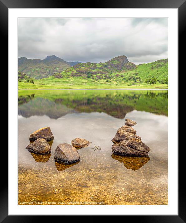 Stones of Blea Framed Mounted Print by Darrell Evans