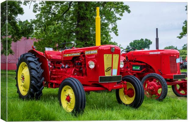 David Brown 770 Selectamatic Tractor Canvas Print by Tim Hill