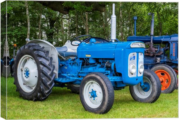 Fordson Super Dexta Tractor Canvas Print by Tim Hill