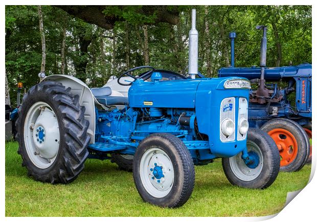 Fordson Super Dexta Tractor Print by Tim Hill