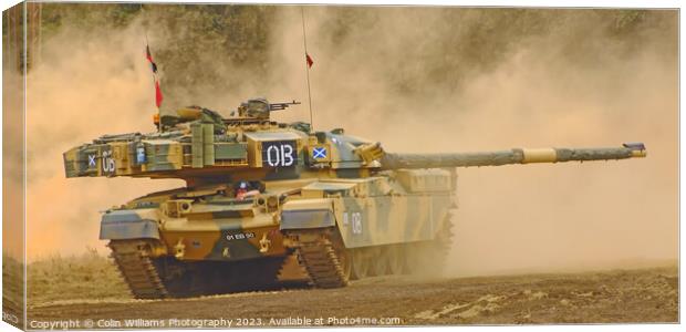 Dusty Chieftan Tank 2 Canvas Print by Colin Williams Photography