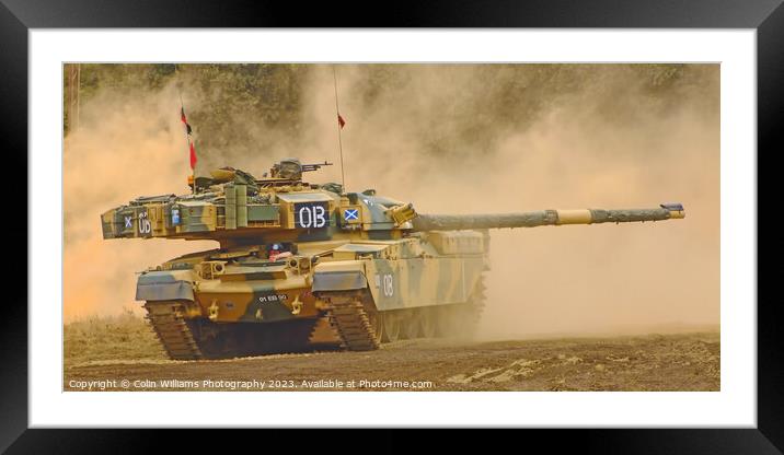 Dusty Chieftan Tank 2 Framed Mounted Print by Colin Williams Photography