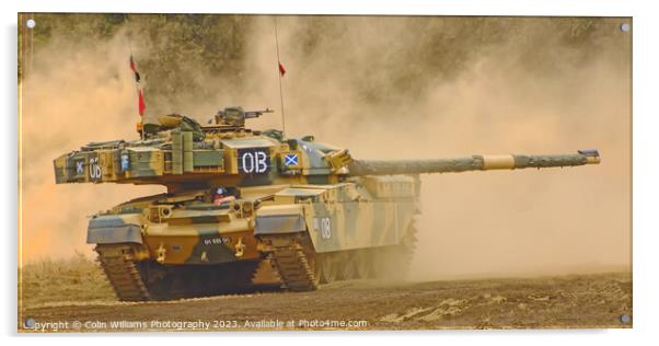 Dusty Chieftan Tank 2 Acrylic by Colin Williams Photography