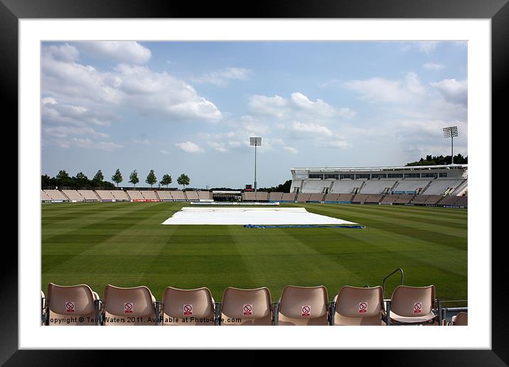 Southampton Ageas Bowl Cricket ground Framed Mounted Print by Terri Waters