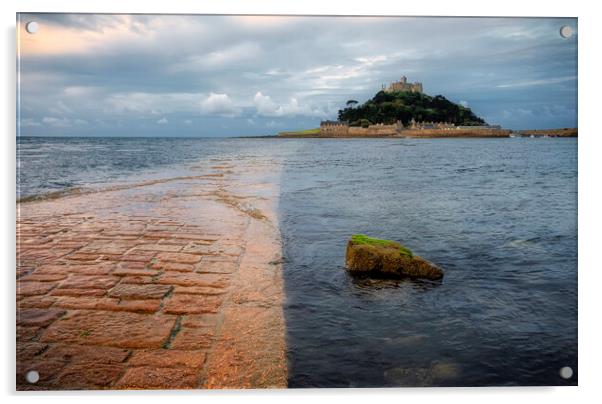 Mystical St Michaels Mount Acrylic by Tim Hill