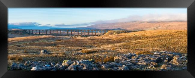 Ribblehead Viaduct Panoramic Framed Print by Tim Hill