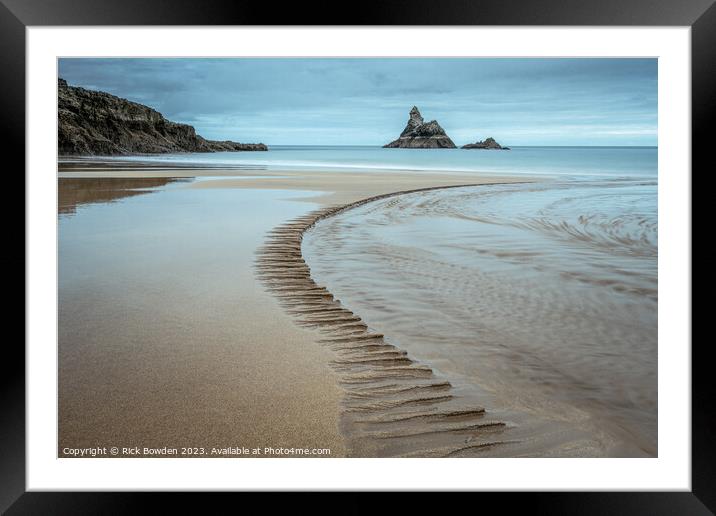 Serene Path to Church Rock Framed Mounted Print by Rick Bowden