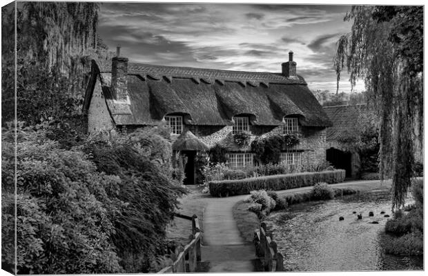 Enchanting English Thatched Cottage Canvas Print by Tim Hill