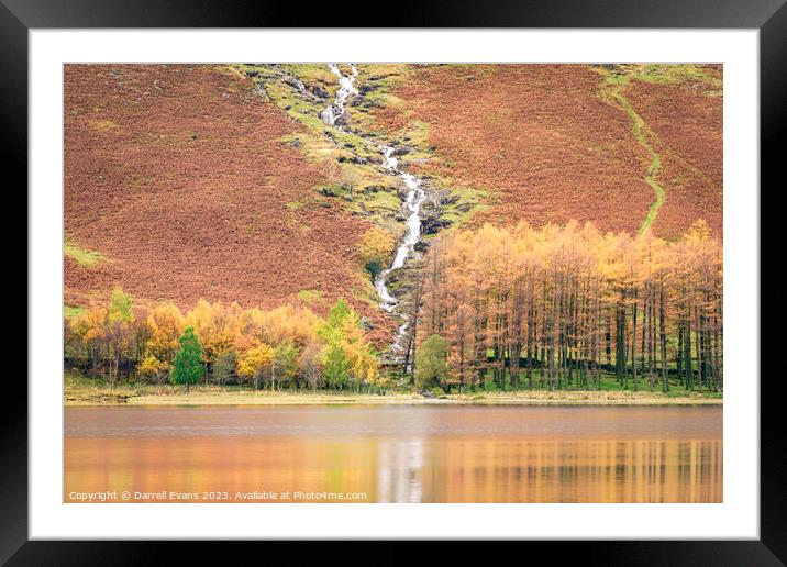 Stream running into Buttermere Framed Mounted Print by Darrell Evans