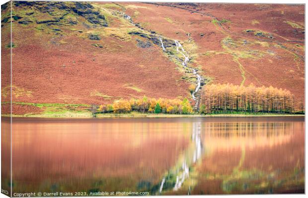 Autumn on Buttermere Canvas Print by Darrell Evans