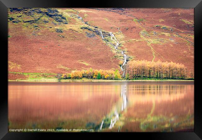 Autumn on Buttermere Framed Print by Darrell Evans