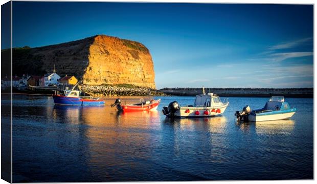 Staithes Harbour Yorkshire Coast Canvas Print by Tim Hill