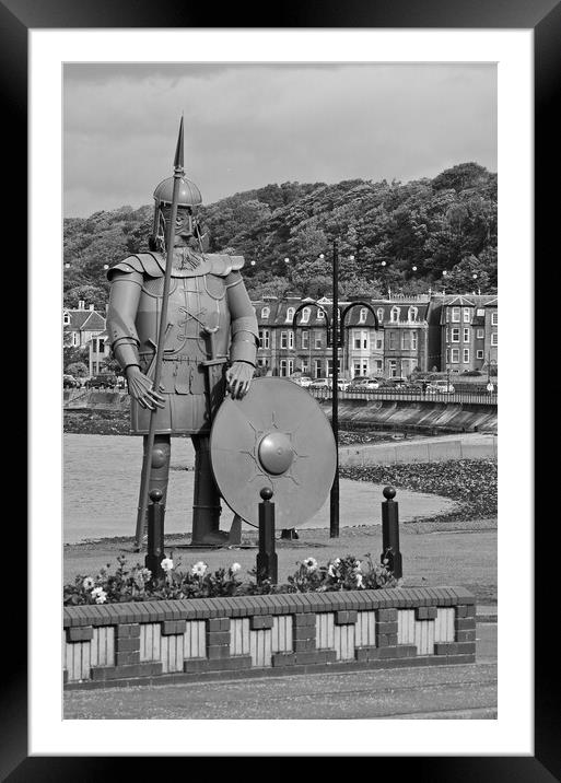 Magnus the Viking statue, Largs Framed Mounted Print by Allan Durward Photography