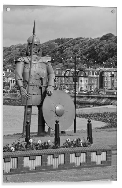 Magnus the Viking statue, Largs Acrylic by Allan Durward Photography