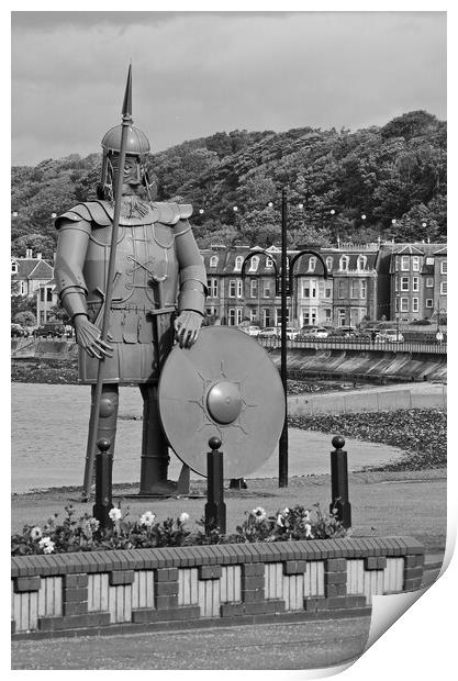 Magnus the Viking statue, Largs Print by Allan Durward Photography