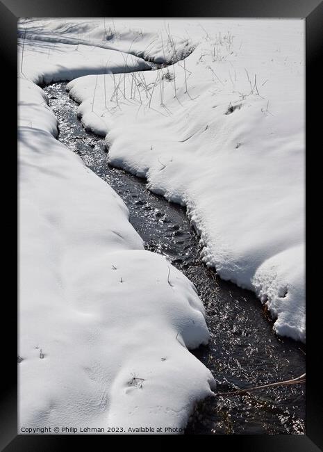 Snowy Landscape (15A) Framed Print by Philip Lehman