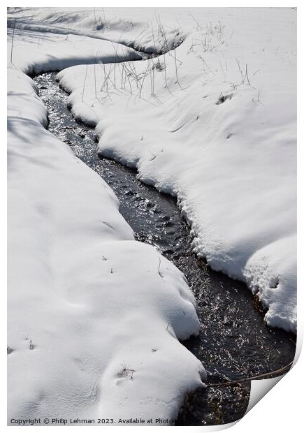 Snowy Landscape (15A) Print by Philip Lehman