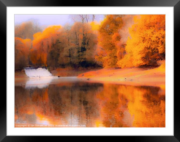 Golden Reflections Framed Mounted Print by Ian Donaldson