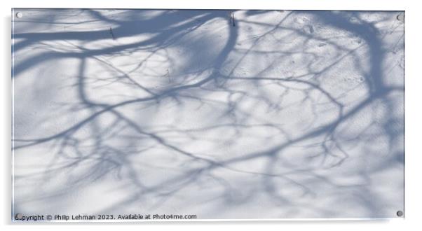 Snowy Landscape (36A) Acrylic by Philip Lehman