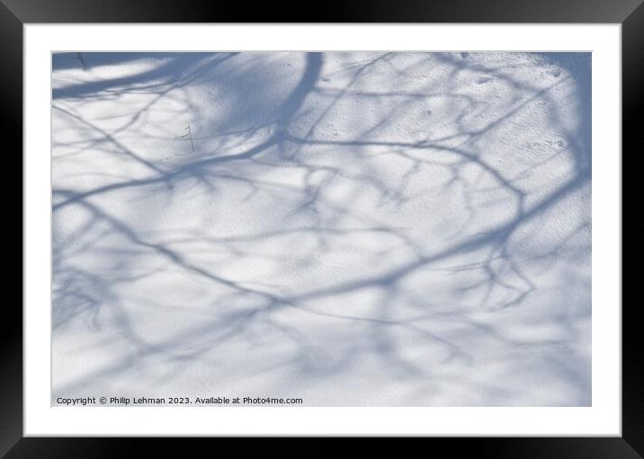Snowy Landscape (37A) Framed Mounted Print by Philip Lehman