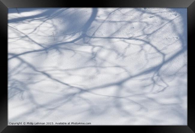 Snowy Landscape (37A) Framed Print by Philip Lehman