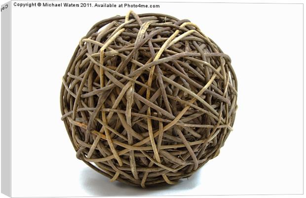 Wicker Ball 2 Canvas Print by Michael Waters Photography
