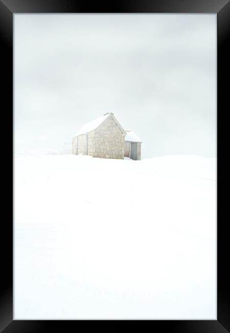 Whiteout (No border) Assynt Scottish highlands Framed Print by JC studios LRPS ARPS
