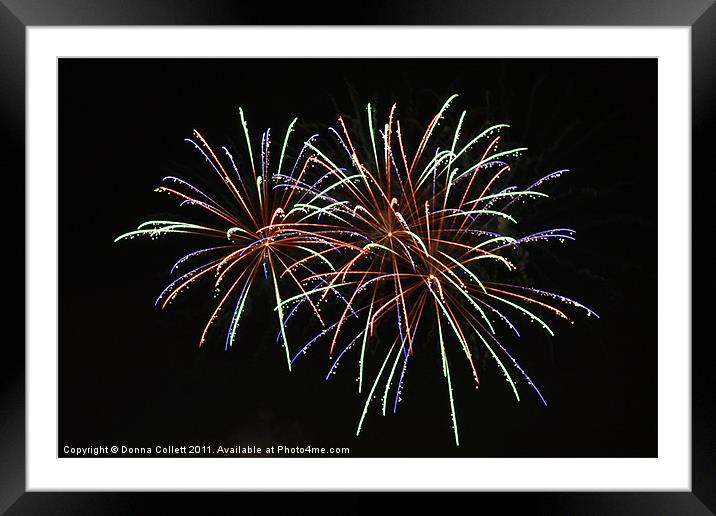 Double Multi-FLash Framed Mounted Print by Donna Collett