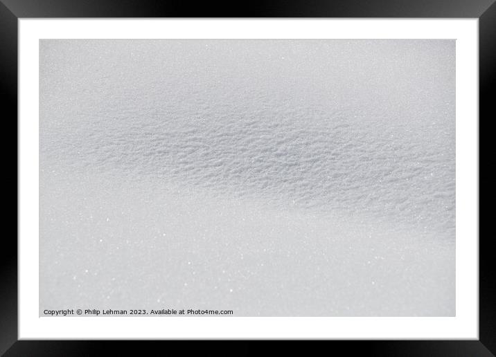 Snowy Landscape (54A) Framed Mounted Print by Philip Lehman