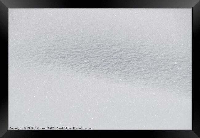 Snowy Landscape (54A) Framed Print by Philip Lehman