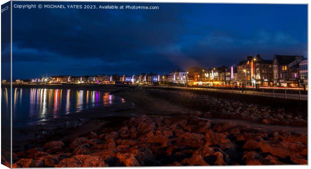 Morecambe Prom Canvas Print by MICHAEL YATES
