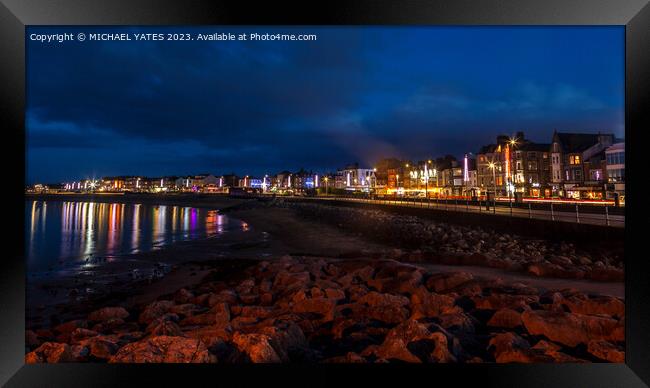 Morecambe Prom Framed Print by MICHAEL YATES