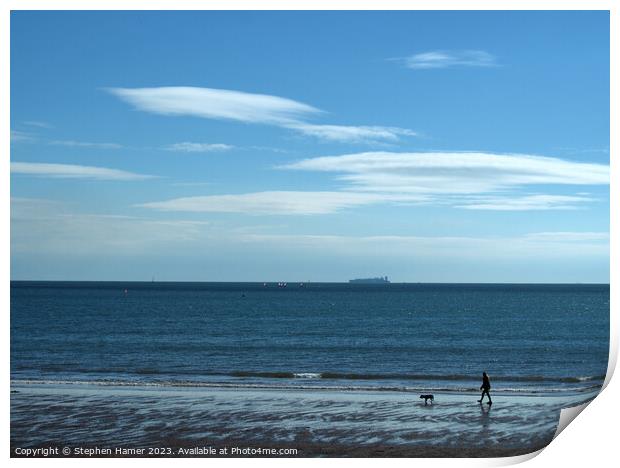 Serenity by the Sea Print by Stephen Hamer