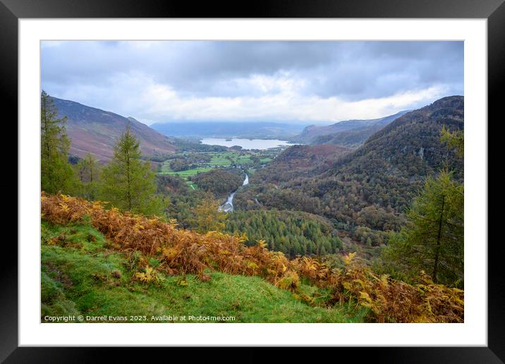View of Keswick Framed Mounted Print by Darrell Evans