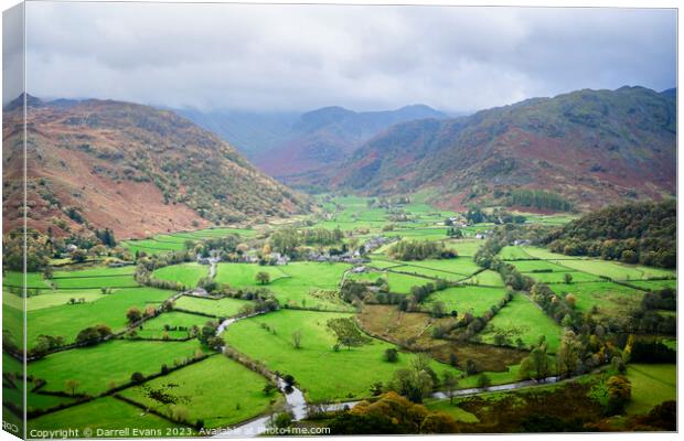 Borrowdale Valley Canvas Print by Darrell Evans