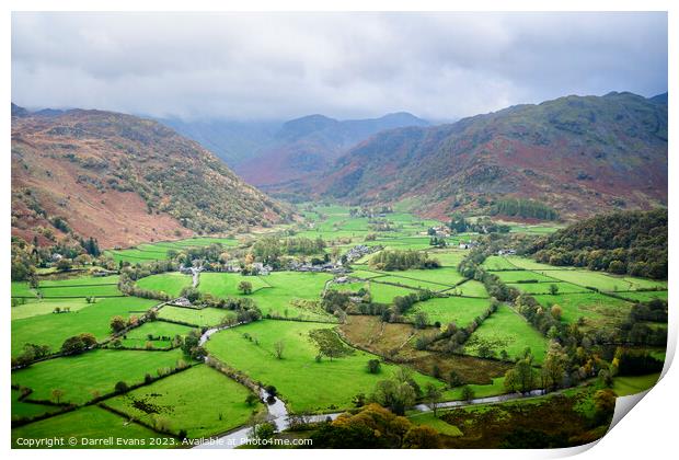 Borrowdale Valley Print by Darrell Evans