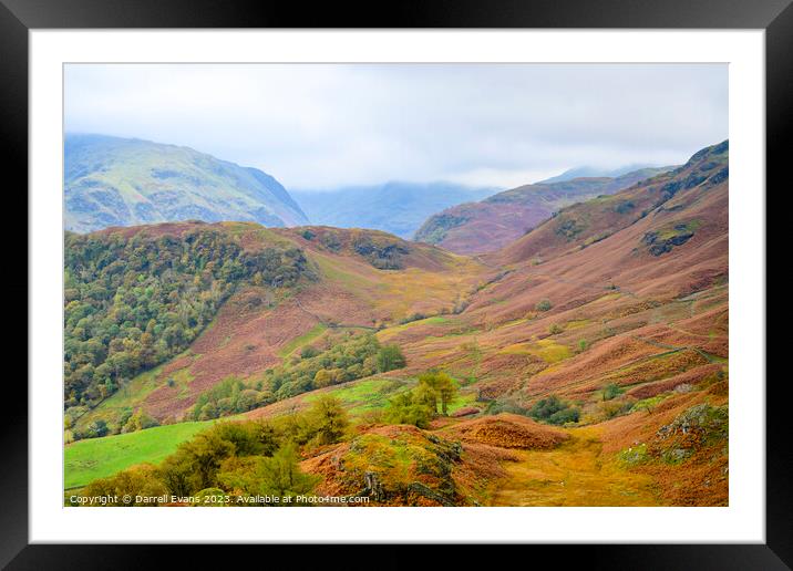 Above Borrowdale Framed Mounted Print by Darrell Evans